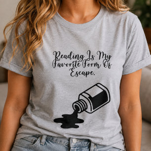 T-shirt La lecture est ma forme d'évasion préférée Bibliop