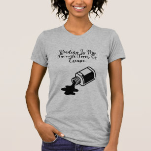 T-shirt La lecture est ma forme d'évasion préférée Bibliop