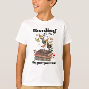 T-shirt La lecture est ma superpuissance