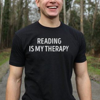 T-shirt La lecture est ma thérapie amusante