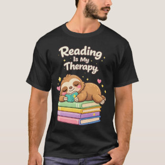 T-shirt La lecture est mon échappatoire Mignon paresseux a
