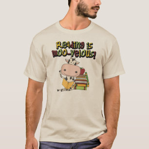 T-shirt La lecture est MOO-velous