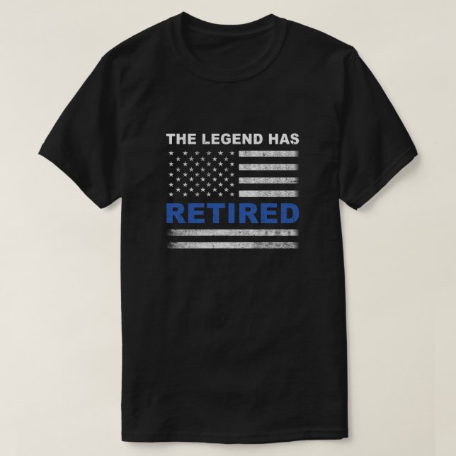 T-shirt La légende a retiré le policier G (Design devant)