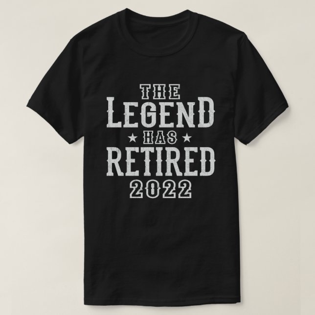 T-shirt La Légende A Retraité 2022 Drôle cadeau de retrait (Design devant)