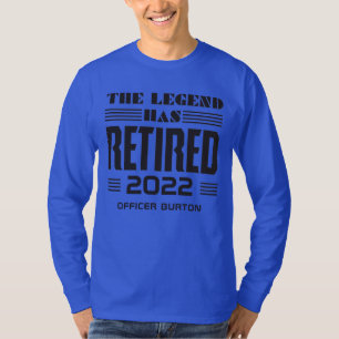 T-shirt La Légende A Retraité La Retraite Personnalisée