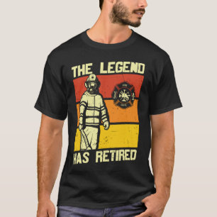 T-shirt La Légende A Retraité Un Pompier