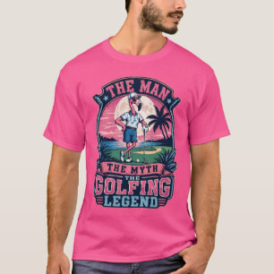 T-shirt La Légende de Golf Flamingo : L'Homme Mythe du Gol