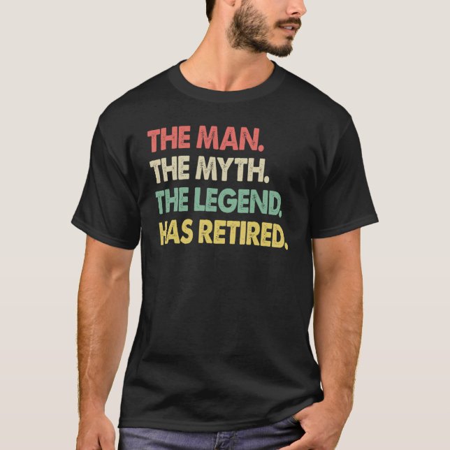 T-shirt La légende du mythe de l'homme La profession des h (Devant)