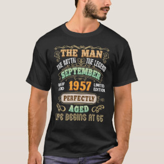 T-shirt La Légende Du Mythe Humain Fait En Septembre 1957