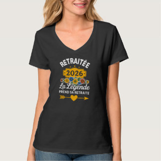 T-shirt La Légende Prend Sa Retraite 2026 Femme
