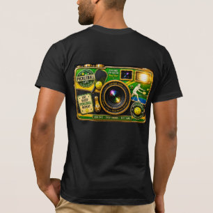 T-shirt La lentille vintage 3D de pickleball ultime