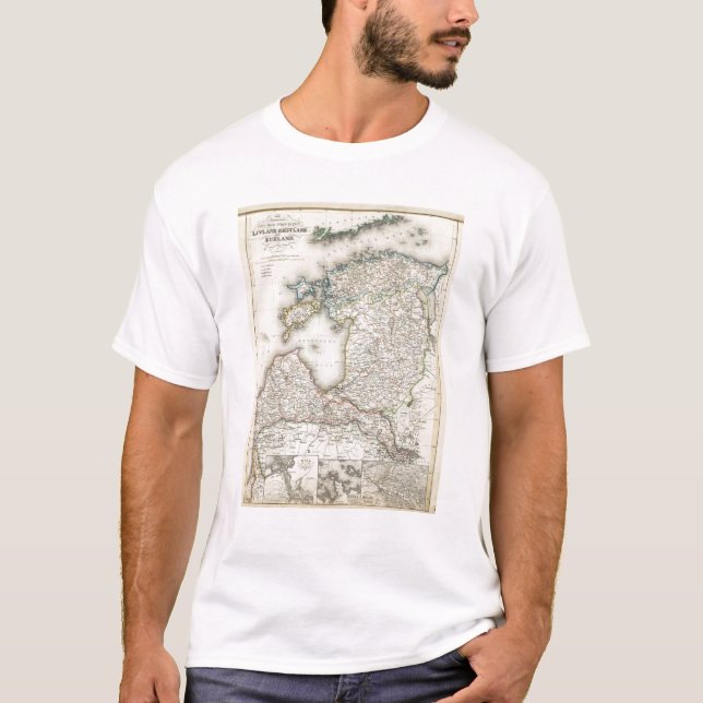 T-shirt La Lettonie, Estonie (Devant)