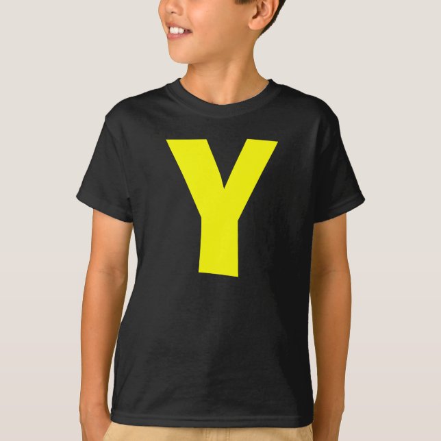 T-shirt La lettre Y badine la chemise (Devant)