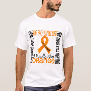 T-shirt La leucémie I portent fièrement l'orange 2