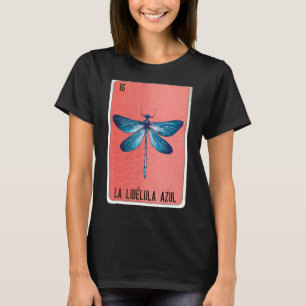 T-shirt La Libelula Azul Mexicaine Slang Lotterie Cartes d