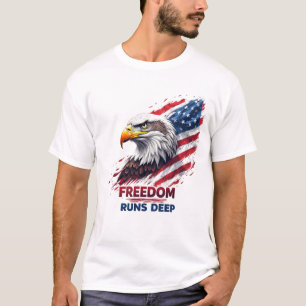T-shirt La liberté court profondément Autocollant de fiert