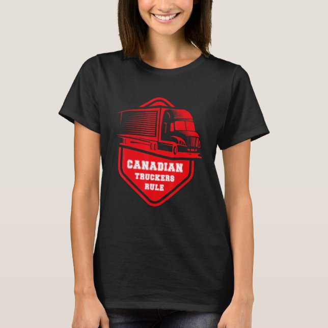 T-shirt La liberté de la réglementation des camionneurs ca (Devant)