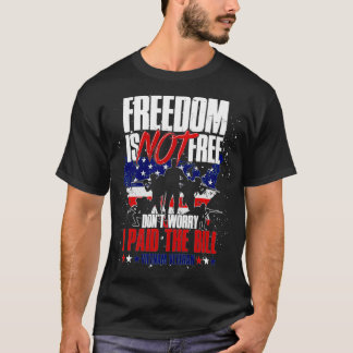 T-shirt La Liberté Du Drapeau Américain N'Est Pas Libre Ne