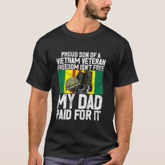 T-shirt La liberté d'un vétéran du Vietnam n'est pas libre