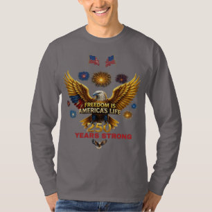 T-shirt La liberté est la vie de l'Amérique