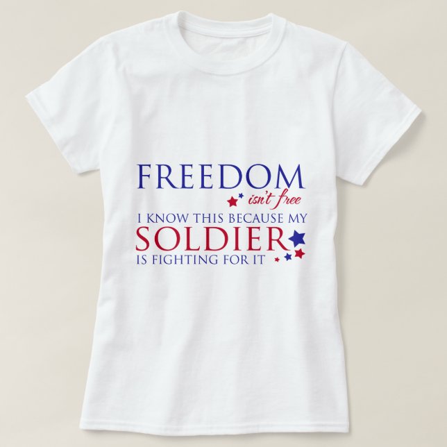 T-shirt La liberté n'est pas libre (Design devant)