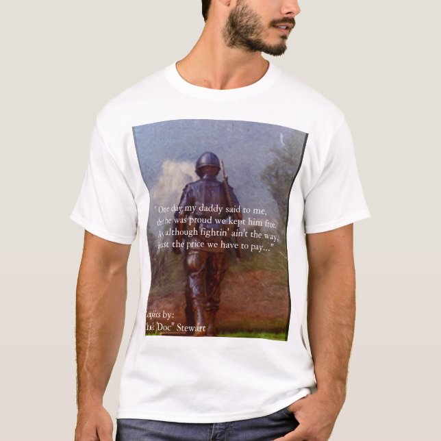 T-shirt La liberté n'est pas libre (Devant)