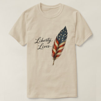 T-shirt La liberté vit dans la plume