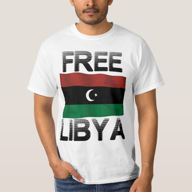 T-shirt La Libye libre (Devant)
