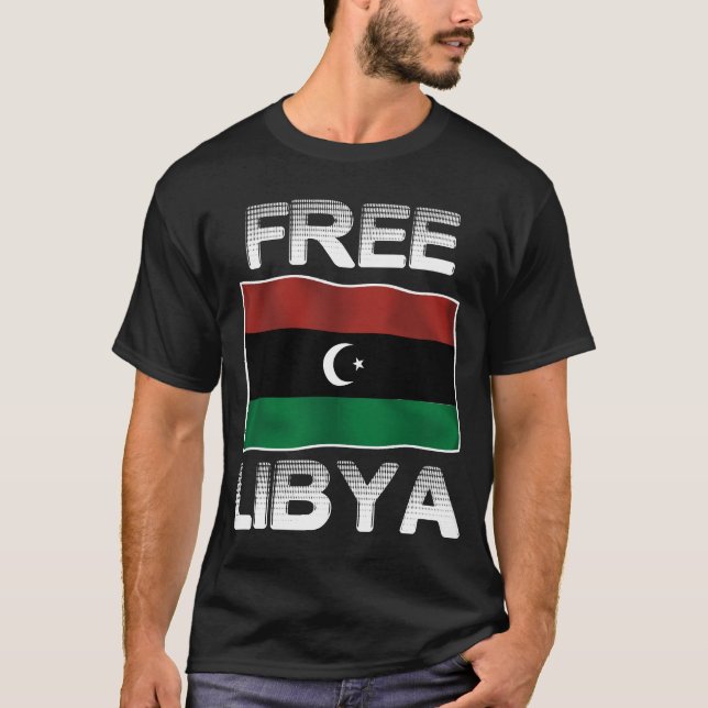 T-shirt La Libye libre (Devant)