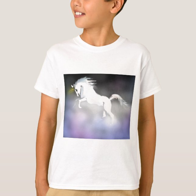 T-shirt La licorne dans la brume (Devant)