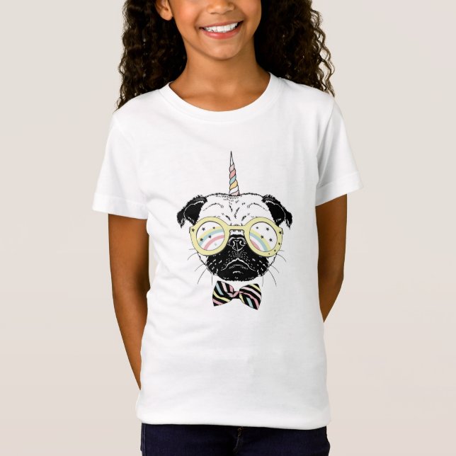 T-Shirt La licorne de carlin | soit unique (Devant)