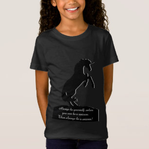 T-Shirt La licorne noire (Soyez toujours vous-même)