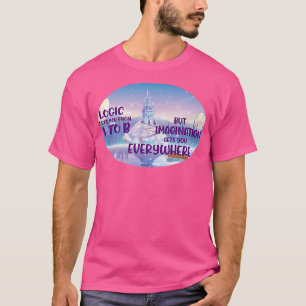 T-shirt La logique vous amène A à B l'imagination vous fai