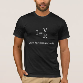 T-shirt La loi d'ohm a changé ma vie (le noir)