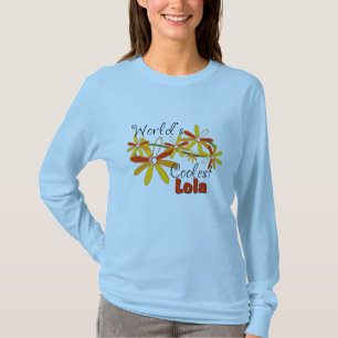 T-shirt La Lola la plus cool du monde floral