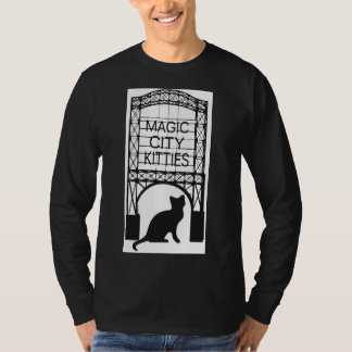 T-shirt La longue douille T de ville des hommes magiques