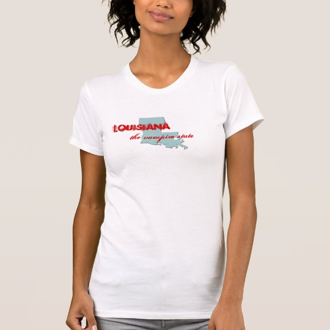 T-shirt La Louisiane, l'état de vampire (Devant)