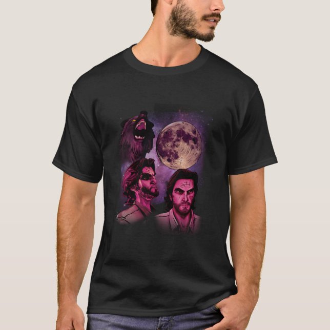T-shirt La Lune de loup à trois gros (Devant)
