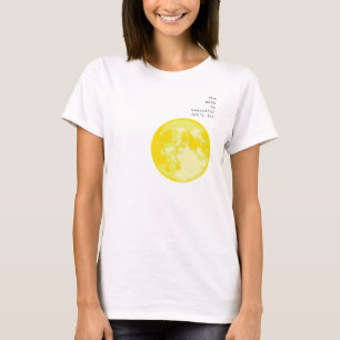 T-shirt La lune est belle, n'est-ce pas ? = Je t'aime