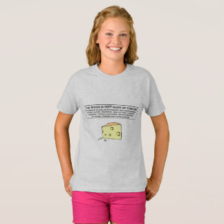 T-shirt La lune n'est pas faite de fromage