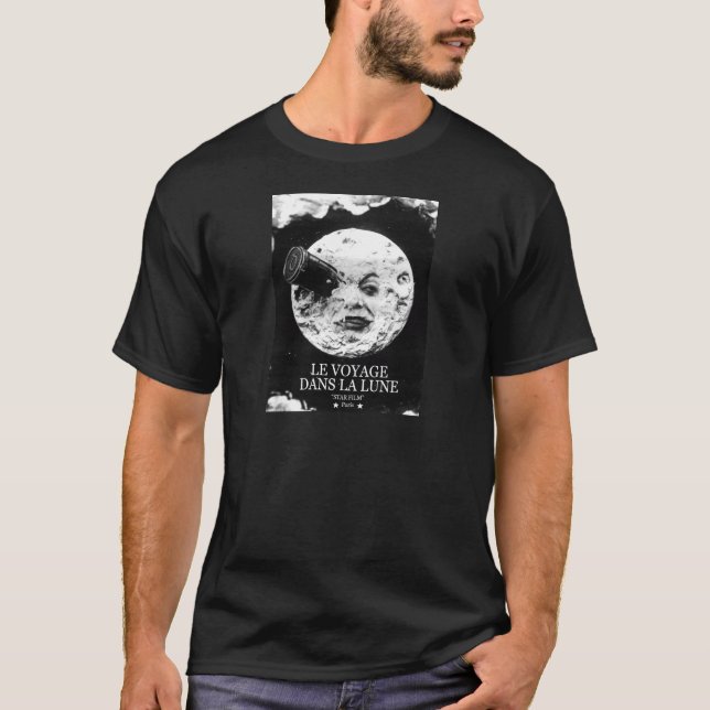 T-shirt La Lune (un voyage de Le Voyage Dans à la lune) (Devant)