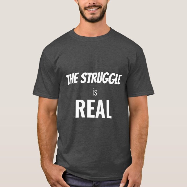 T-shirt La Lutte Blanche est une Dramatisation Amusante, Z (Devant)