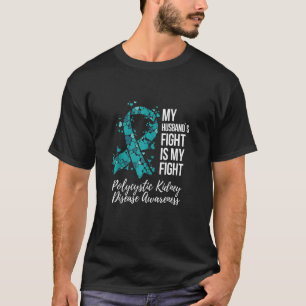 T-shirt La lutte de mon mari contre la maladie du rein pol