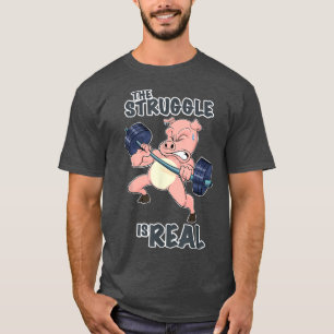 T-shirt La Lutte Est Vraiment Pig I Fitness Gym I Weightli