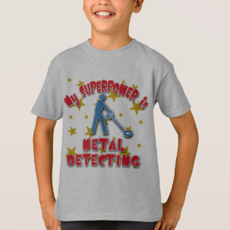 T-shirt La ma superpuissance est détection en métal