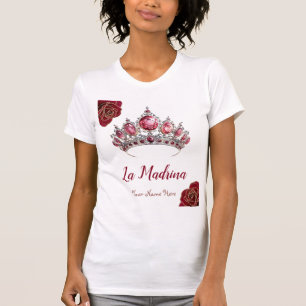 T-shirt La Madrina avec Red Roses & Quince Squad Design