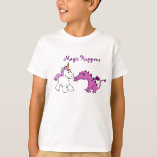 T-shirt La magie CD se produit licorne et chemise de