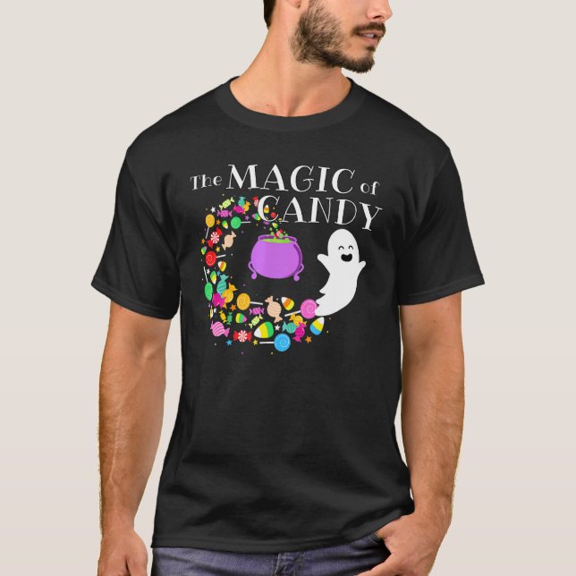 T-shirt La Magie De Candy Happy Flying Ghost Halloween Co (Devant)