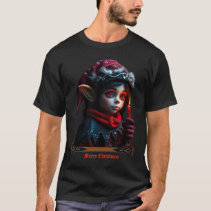 T-shirt La magie de l'elfe gothique sous la pleine lune.