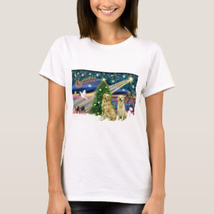 T-shirt La magie de Noël-paire d'or